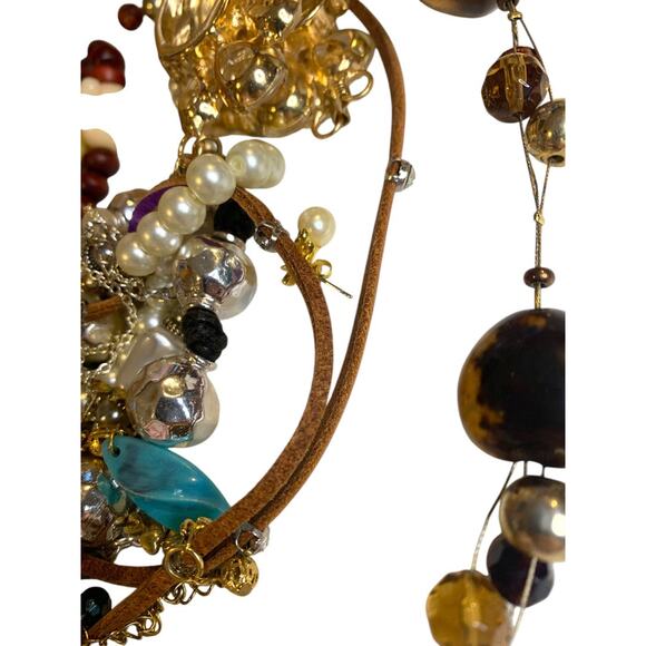 Lot H of Broken Scrap Assorted Jewelry Pieces Crafting Art 12.1 ounces - Picture 6 of 9